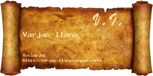 Varjas Ilona névjegykártya
